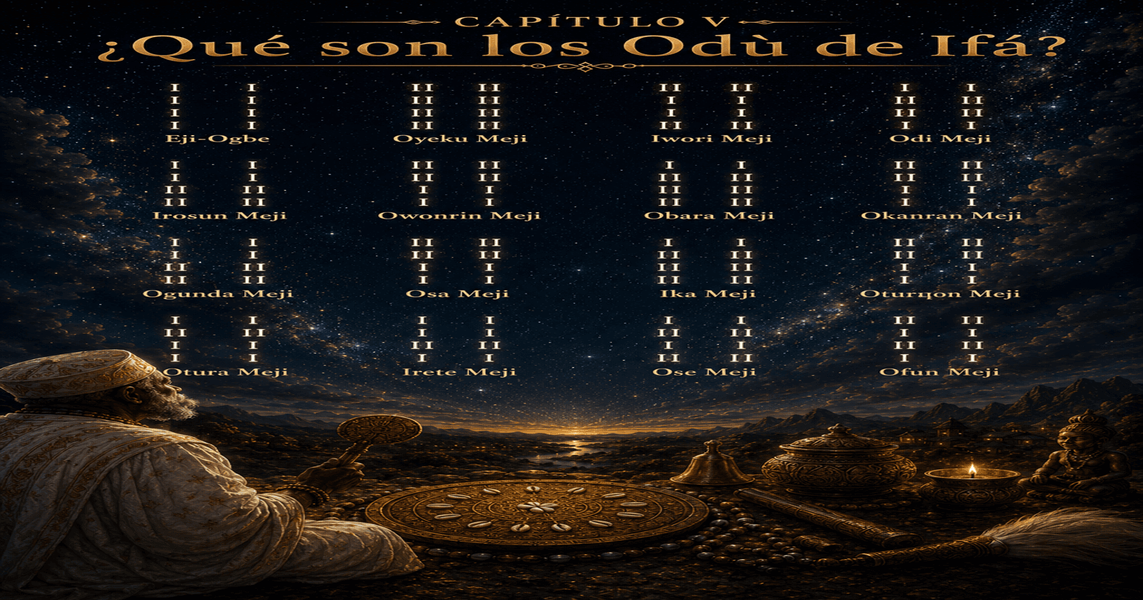 CAPÍTULO V
¿Qué son los Odù de Ifá?